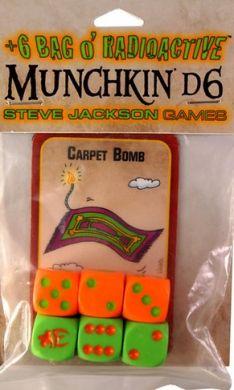 Munchkin  6 Bag o' Radioactive Munchkin d6 Manchester Sale Online