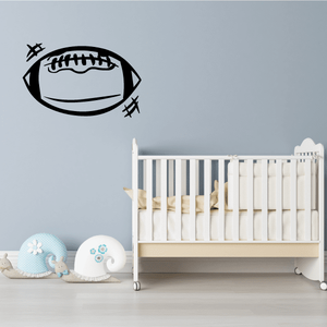 Football Ball Sports Vinyl Wall Decal Sticker Mural Quotes Words FOOTBALLV Shipping Outlet Store Online