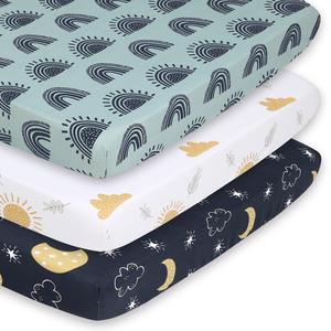 Day and Night Playard Mini Crib Sheets, 3-Pack For Sale Finishline