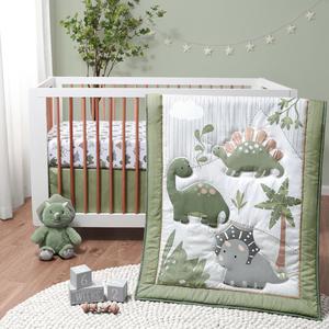 Dinosaur Dreams 3 Piece Baby Crib Bedding Set for Boys Discount Largest Supplier