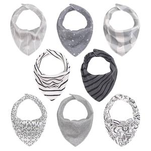 Bandana Baby Drool Bibs, Unisex, Cotton, 8-Pack, Greys Outlet 2025 Newest