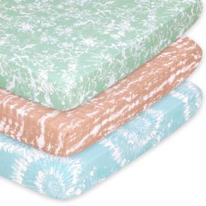 Boho Tie Dye Fitted Playard Sheets, 3-Pack Cheap Websites