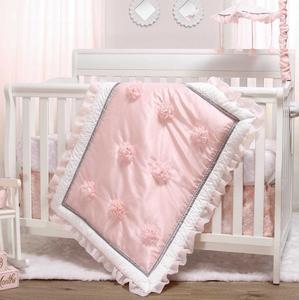 Arianna 3 Piece Baby Crib Bedding Set for Girls Original Cheap Pice