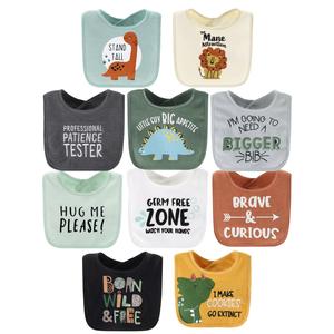 Dinosaur Baby Boy Terry Bibs 10-Pack Discount High Quality