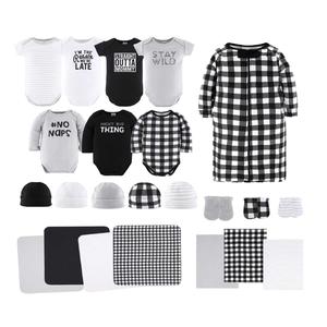 Black, White, Baby Layette Gift Set, 23 Piece Clearance Store Sale Online