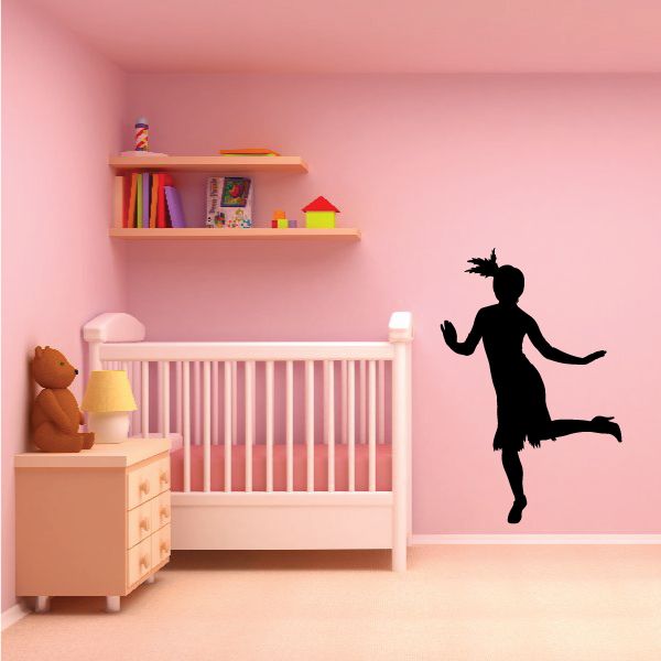 Flapper Girl Wall Decal - Vinyl Decal - Car Decal - Vd007 Free Shipping Best Store To Get