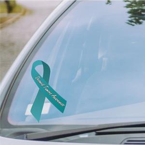 Desmoid Tumors Awareness Ribbon Vinyl Sticker With Paypal Free Shipping