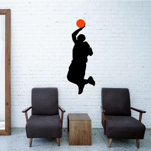 Basketball Mid Air Hand Dunk Decal Online Online Clearance