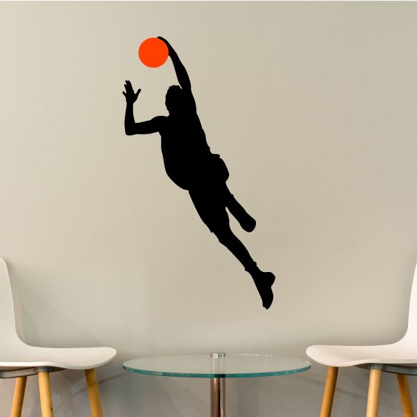 Basketball High Leap Dunk Decal Looking For For Sale