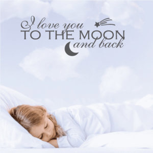 I Love You To The Moon And Back Wall Decal Free Shipping Top Quality