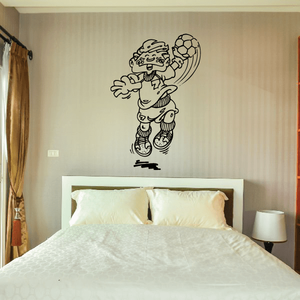 Cartoon Kid Rugby Player Decal Nicekicks Cheap Pice
