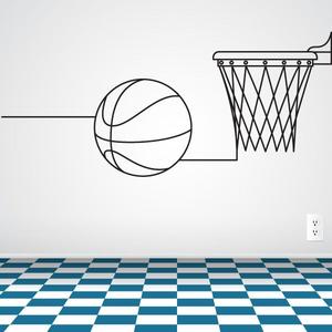 Basketball Line Art Decal Best Place Sale Online