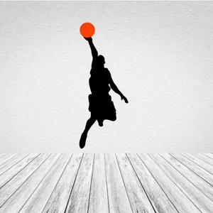 Basketball Single Hand Dunk Decal Browse Cheap Online
