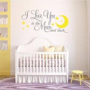 I love you to the moon and back Wall Decal Outlet Affordable