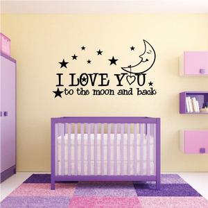 I Love You Moon Wall Decal Cheapest Pice