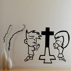 Cartoon Children Praying Decal Cheap Sale Popular