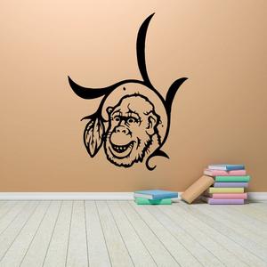 Leaf Around Monkey Head Decal Discount Exclusive