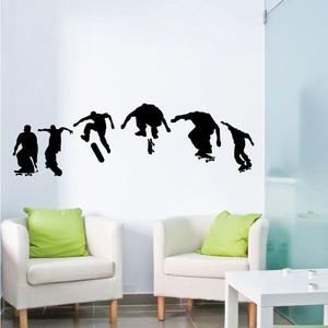 Skaters Set Skateboarding Wall Decal - Vinyl Decal - Car Decal - BA003 Low Pice For Sale