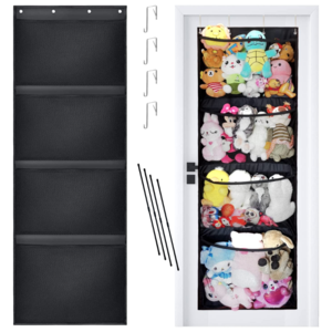 Over Door Stuffed Animal Storage 4 Large Pockets (22*64.5 IN) Clearance Hot Sale