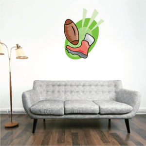 Football Gear Wall Decal - Vinyl Sticker - Car Sticker - Die Cut Sticker - CDSCOLOR019 Clearance Hot Sale
