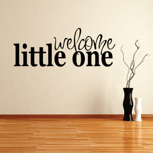Welcome Little One Wall Decal With Mastercard Cheap Pice