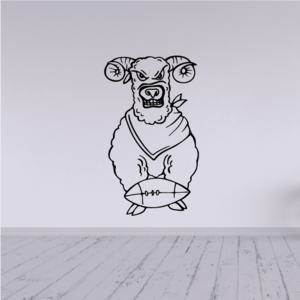 Football Mascot Wall Decal - Vinyl Decal - Car Decal - CDS121 Buy Cheap How Much
