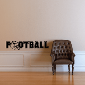 Football helmet Sports Vinyl Wall Decal Sticker Mural Quotes Words SP012FootballV Newest