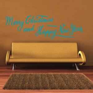 Merry Christmas and Happy New Year Quote Decal Cheap Sale Low Pice