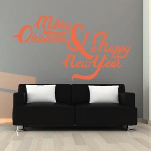 Merry Christmas and Happy New Year Quote Decal Clearance Eastbay