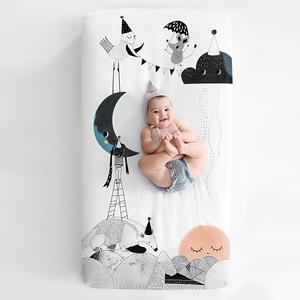 The Moon's Birthday Standard Size Crib Sheet Free Shipping Pay With Visa