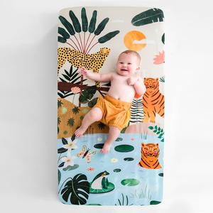 In The Jungle Standard Size Crib Sheet Outlet Newest