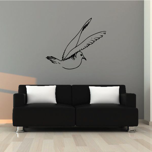 Humble Flying Shore Bird Decal Online Online Original