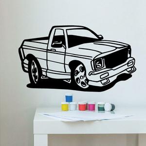 Cartoon Truck Wall Decal - Vinyl Decal - Car Decal - DC134 Sale 2025 Unisex