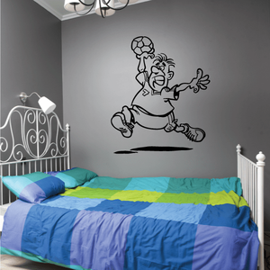 Cartoon Rugby Man Player Decal Clearance Pices