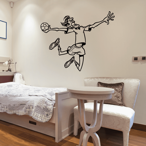 Cartoon Rugby Player Decal Visit Cheap Pice