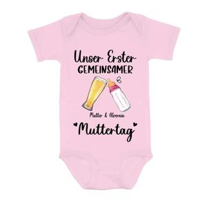 Custom Personalized Baby Onesie/T-Shirt - Mother's Day Gift Idea For Baby/Mom - Unser Erster Gemeinsamer Muttertag Discount Hot Sale