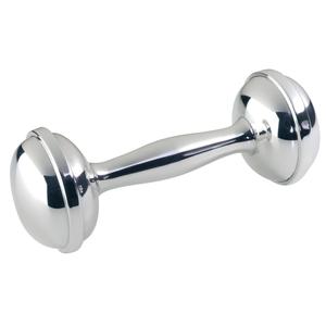 Salisbury Sterling Silver Dumbbell Rattle Free Shipping Fashionable