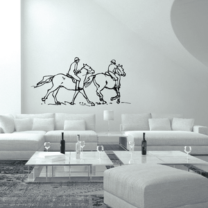 Horseback riding Wall Decal - Vinyl Decal - Car Decal - Bl008 Outlet Visit