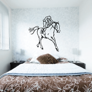 Horseback riding Wall Decal - Vinyl Decal - Car Decal - Bl003 Websites For Sale