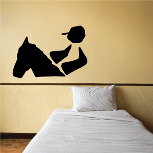 Horseback riding Wall Decal - Vinyl Decal - Car Decal - Bl018 Cheap Purchase