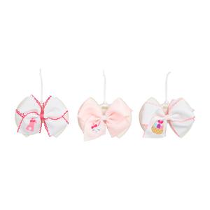 Mud Pie Pink Easter Embroidered Bows Choice Cheap Pice