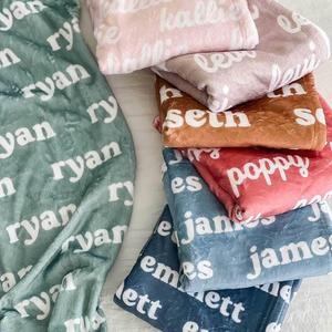 Earthy Tones Personalized Color Blanket Nicekicks