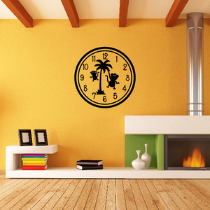 Monkeys Clock Face Wall Decal Free Shipping Shop For