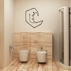 Quirky Moon Decal Classic For Sale