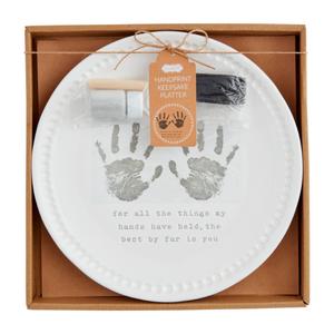 Mud Pie Handprint Keepsake Platter Discount Release Dates