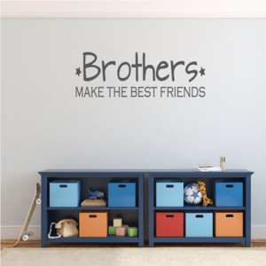 Brothers Make The Best Friends Wall Decal Original For Sale