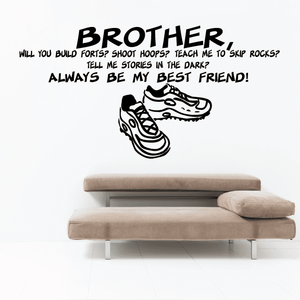 Brother Will You Build Forts With Me Wall Decal Sale Fake