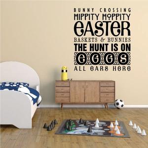 Bunny Crossing Typography Quote Decal Footlocker Pictures