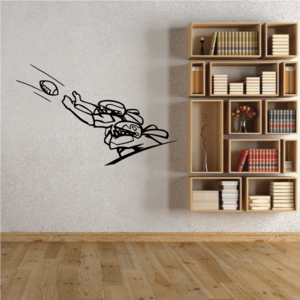 Bunny Receiving Football Cartoon Decal Buy Cheap Largest Supplier