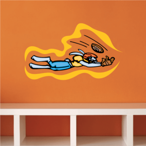 Bunny Catching Football Printed Decal Websites For Sale